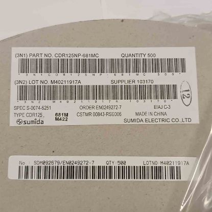 Picture of CDR125NP-681MC 680uH 0,40A 13X12X6 INDUCTOR