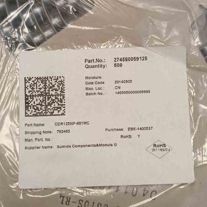 Picture of CDR125NP-681MC 680uH 0,40A 13X12X6 INDUCTOR