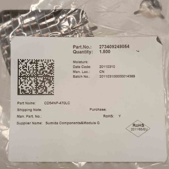 Picture of CD54NP-470LC 47UH 0.72A 6.1x5.5x4.85 INDUCTOR