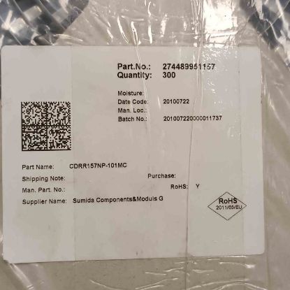 Picture of CDRR157NP-101MC 100uH 2A 18,5x15x7 INDUCTOR