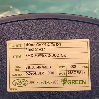Picture of SB10054R7MLB 4,7UH 5,4A 10x12,7x5 INDUCTOR