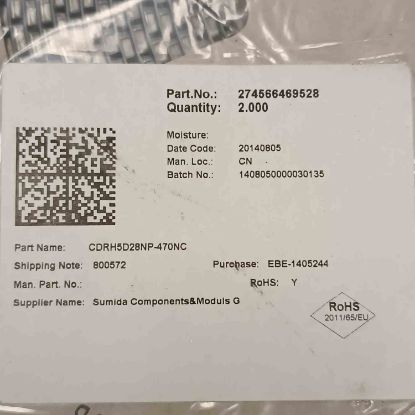 Picture of CDRH5D28NP-470NC 47UH 0.62A 6x6x3 INDUCTOR