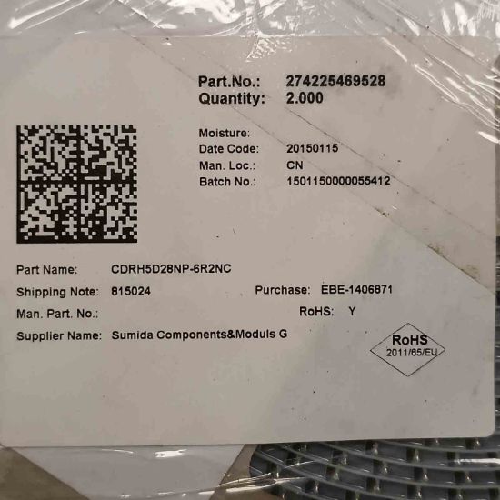 Picture of CDRH5D28NP-6R2NC 6.2UH 1.8A 6x6x3 INDUCTOR