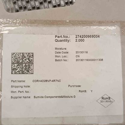 Picture of CDRH4D28NP-4R7NC 4.7UH 1.32A 4,7x4,7x3 INDUCTOR