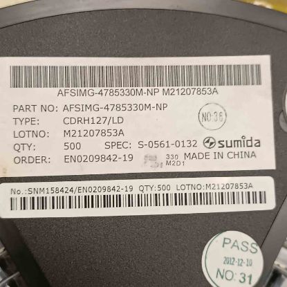 Picture of CDRH127LNDP-330MC 33UH 3.9A 12.3x12.3x8 INDUCTOR