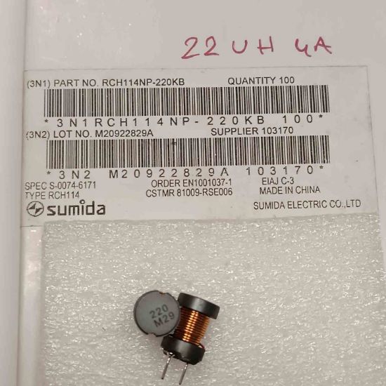 Picture of RCH114NP-220KB 22UH 3.3A INDUCTOR