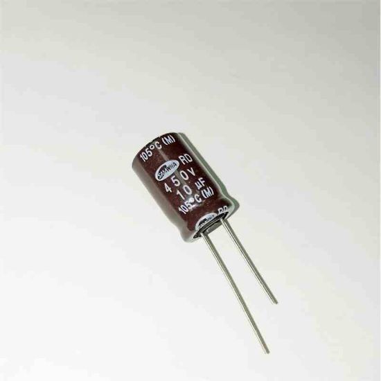 Picture of 10UF 450V 12x20mm  105 CAPACITOR