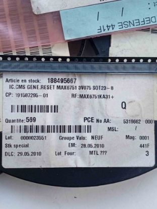 Picture of MAX6751KA31 IC