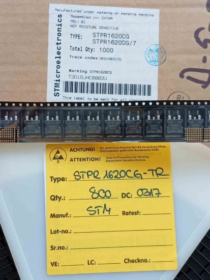 Picture of STPR1620CG-TR 16A 200V TO263 DIODE