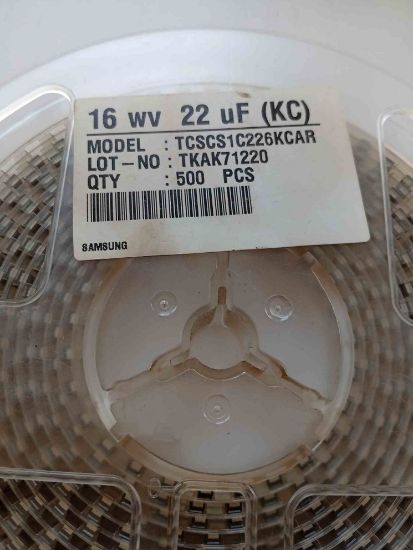 Picture of TCSCSIC226KCAR 22UF 16V  CAPACITOR