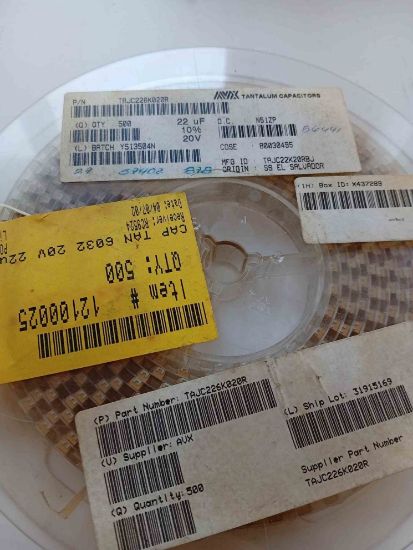 Picture of TAJC226K020R 22UF 20V  CAPACITOR