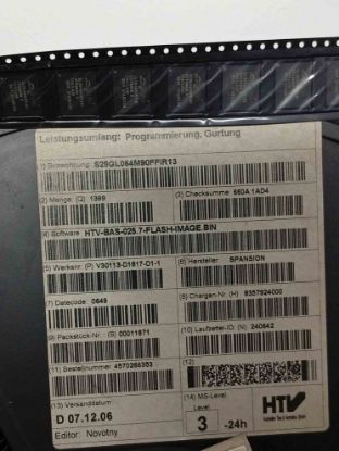 Picture of S29GL064M90FFIR13 IC