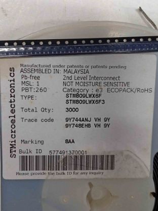 Picture of STM809LWX6F IC