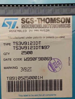 Picture of TS3V912IDT IC
