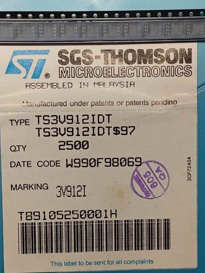Picture of TS3V912IDT IC