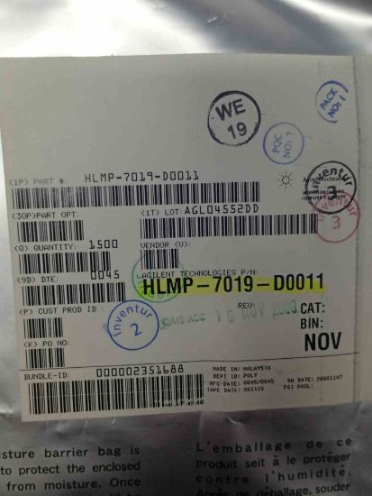 Picture of HLMP-7019-D0011  Yellow 585nm LED Indication