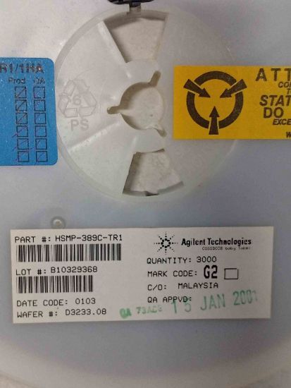 Picture of HSMP-389C-TR1 100V  SOT-323 DIODE