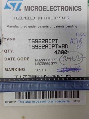 Picture of TS922AIPT IC