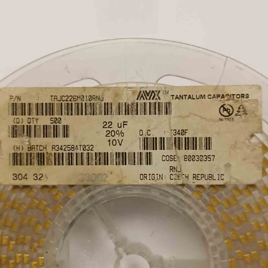 Picture of TAJC226M010RNJ 22UF 10V  CAPACITOR