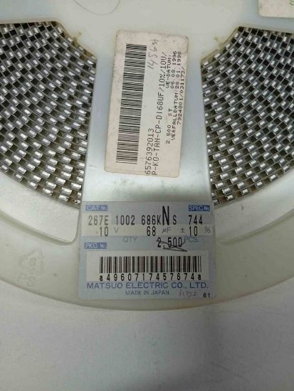 Picture of 267E1002686KNS 68uF 10V CAPACITOR