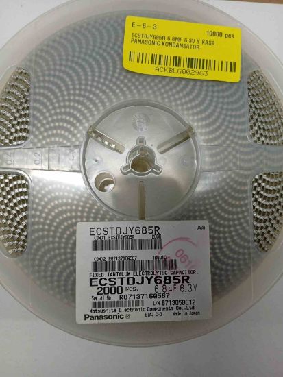 Picture of ECST0JY685R 6.8uF 6.3V Y case  CAPACITOR