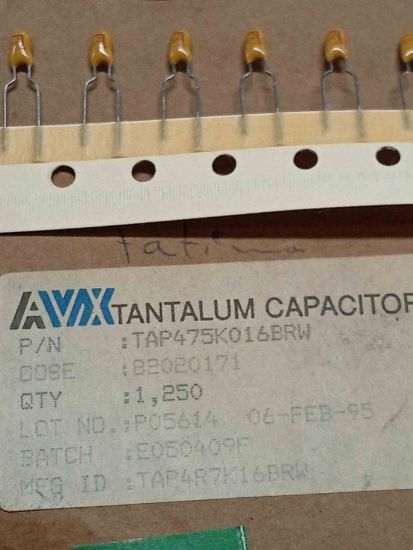 Picture of TAP475K016BRW 4.7UF 16V CAPACITOR