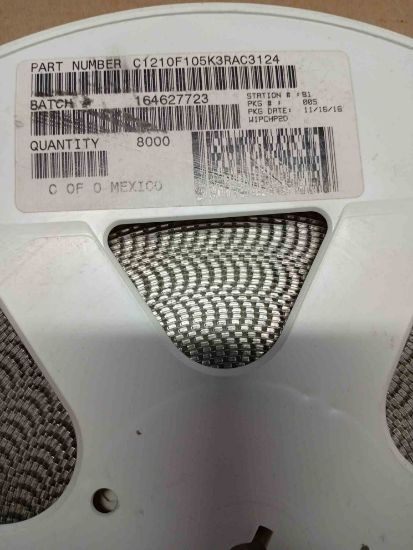 Picture of C1210F105K3RAC3124   4700PF 603  CAPACITOR