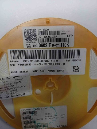 Picture of RC0603FR-07110K 110K 603 RESISTOR