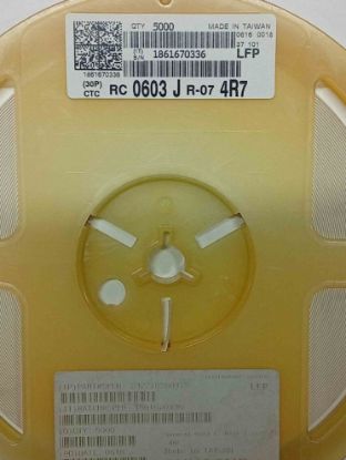 Picture of RC0603JR074R7 4.7R 603 RESISTOR