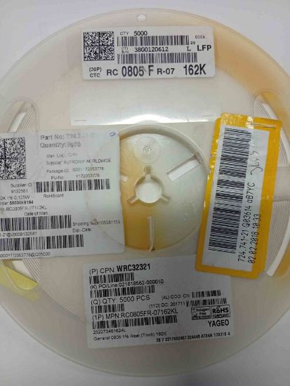 Picture of RC0805FR-07162K 162 805 RESISTOR