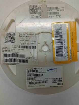 Picture of RC0805FR-0747K 47K 805 RESISTOR