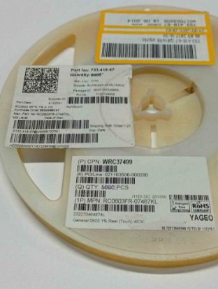 Picture of RC0603FR-07487K 487K 603 RESISTOR