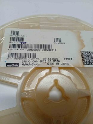 Picture of GRM0335C1E8R2BD01D 8.2PF 25V 201 CAPACITOR