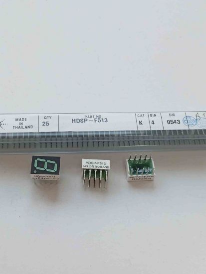 Picture of HDSP-F513  Green 571nm 0.4in 7 Segment