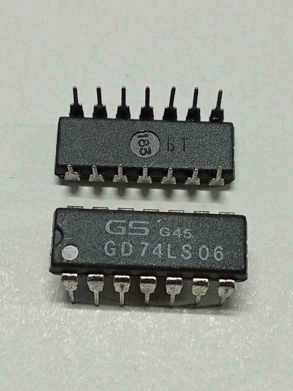 Picture of GD74LS06 DIP IC