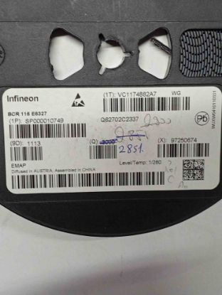 Picture of BCR116E6327 TRANSISTOR