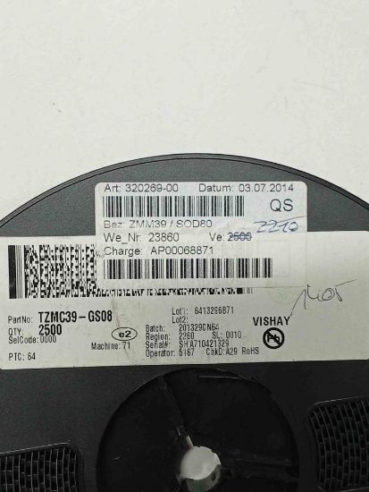 Picture of TZMC39-GS08 39V SOD80 DIODE