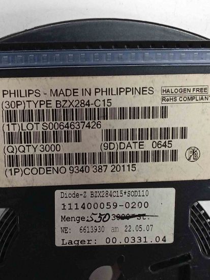 Picture of BZX284-C15 15V SOD110 smd DIODE