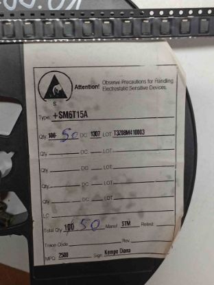 Picture of SM6T15 15V 600W DIODE