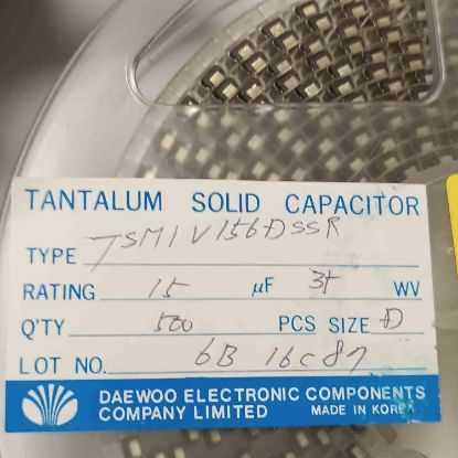 Picture of TSMIV156DSSR 15UF 35V  CAPACITOR