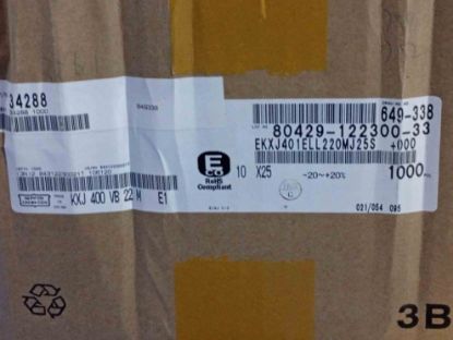 Picture of KXJ400VB22M 22UF 400V 10x25mm 105 CAPACITOR