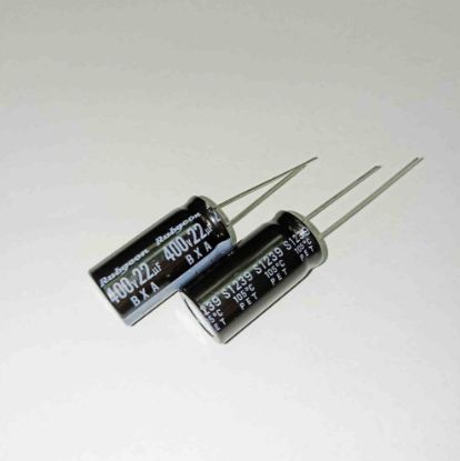 Picture of 22UF 400V 12x25mm  105 CAPACITOR