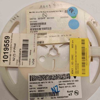 Picture of CRCW0402BC4M70 4M7 402 RESISTOR