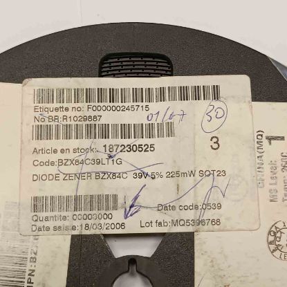 Picture of BZX84C39LT1G 39V 225MW SOT23 DIODE