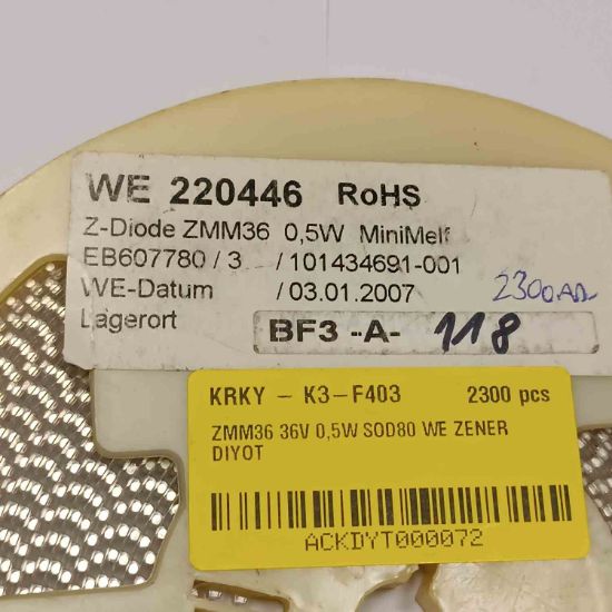 Picture of ZMM36 36V 0,5W SOD80 DIODE