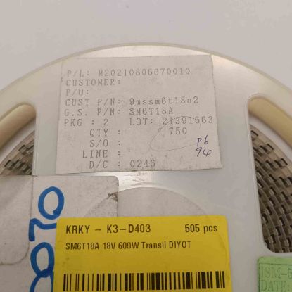 Picture of SM6T18A 18V 600W DIODE