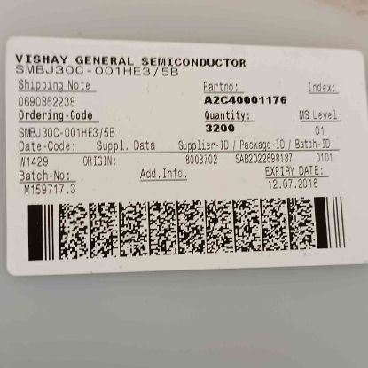 Picture of SMBJ30C-001HE3/5B 30V 600W smd DIODE