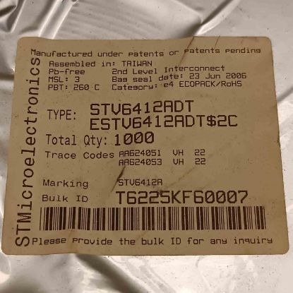 Picture of STV6412A smd IC