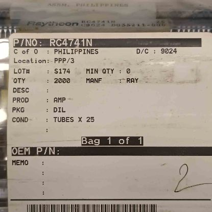 Picture of RC4741N DIP IC