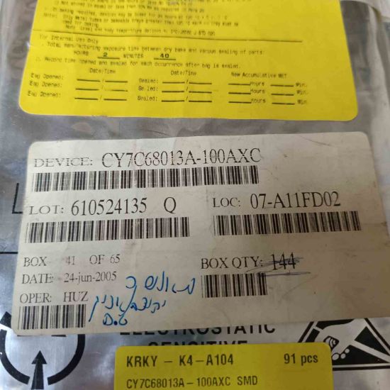 Picture of CY7C68013A-100AXC IC